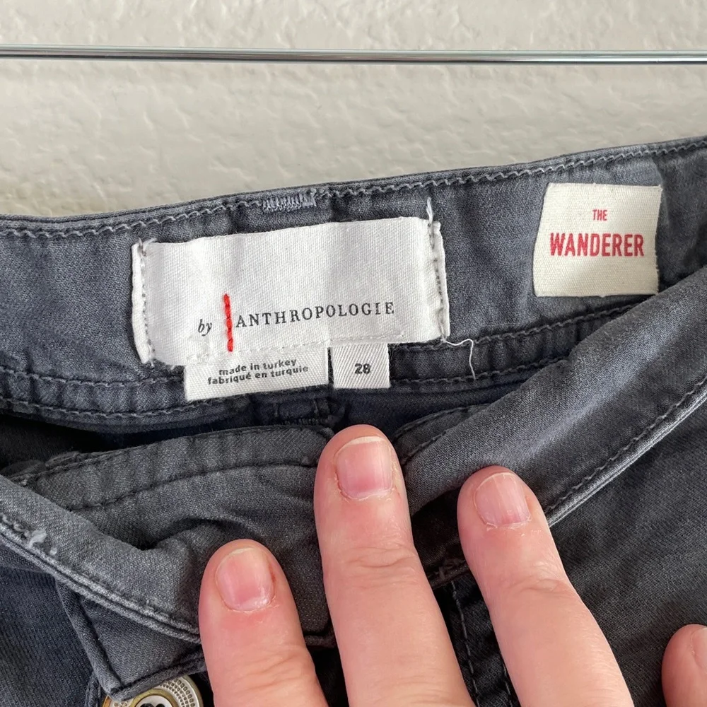 Anthropologie Charcoal Cargo Shorts the Wanderer size 28 - Picture 2 of 5
